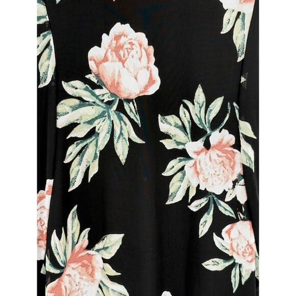 Lulus “Sweet Life” Black Floral Print Bodycon Maxi Dress – Small - Picture 5 of 7